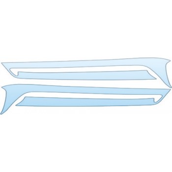 PAINT PROTECTION KIT - 2008 HONDA CIVIC COUPE BASE GRILLE KIT - PRECUT PPF CLEAR BRA WRAP