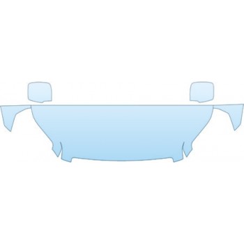 2008 HONDA PILOT BASE  Hood Fender Mirror Kit - PRECUT PPF CLEAR BRA WRAP