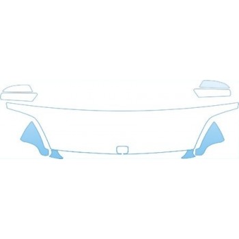 PAINT PROTECTION KIT - 2000 HONDA PRELUDE HOOD FENDER AND MIRROR KIT - PRECUT PPF CLEAR BRA WRAP