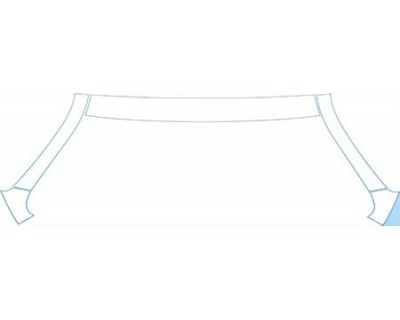 PAINT PROTECTION KIT - 2009 HONDA CR-V SEDAN ROOF A-PILLAR KIT - PRECUT PPF CLEAR BRA WRAP