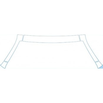 PAINT PROTECTION KIT - 2005 HONDA ODYSSEY BASE ROOF A-PILLAR KIT - PRECUT PPF CLEAR BRA WRAP