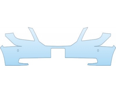 PAINT PROTECTION KIT - 2009 HONDA ODYSSEY LX UPPER BUMPER WITH SENSORS AND PLATE CUT OUT KIT - PRECUT PPF CLEAR BRA WRAP