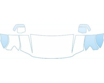 2006 HONDA RIDGELINE RT  Hood Fender Mirror With Reliefs Kit - PRECUT PPF CLEAR BRA WRAP
