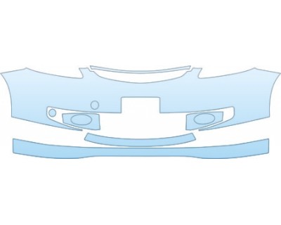 PAINT PROTECTION KIT - 2007 HONDA FIT SPORT BUMPER (PLATE CUT OUT) KIT - PRECUT PPF CLEAR BRA WRAP