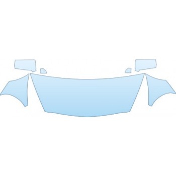 2007 HONDA FIT BASE  Hood Fender Mirror Kit - PRECUT PPF CLEAR BRA WRAP