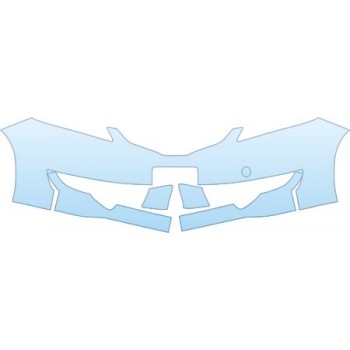 PAINT PROTECTION KIT - 2010 HONDA FIT SPORT  BUMPER WITH PLATE CUT OUT KIT - PRECUT PPF CLEAR BRA WRAP