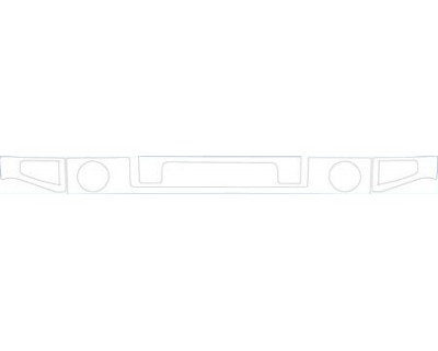 PAINT PROTECTION KIT - 2004 HUMMER H2 UPPER BUMPER KIT - PRECUT PPF CLEAR BRA WRAP