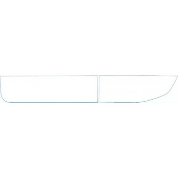 PAINT PROTECTION KIT - 2005 HUMMER H2 BASE DRIVER DOORS LOWER KIT - PRECUT PPF CLEAR BRA WRAP