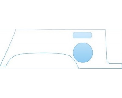 PAINT PROTECTION KIT - 2004 HUMMER H2 DRIVER REAR FENDER KIT - PRECUT PPF CLEAR BRA WRAP