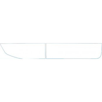 PAINT PROTECTION KIT - 2008 HUMMER H2 BASE PASSENGER DOORS LOWER KIT - PRECUT PPF CLEAR BRA WRAP