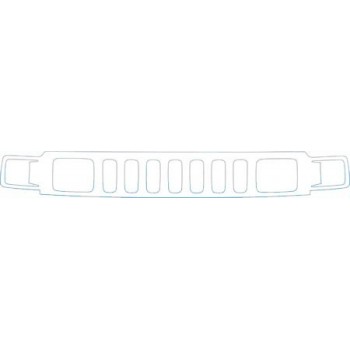 PAINT PROTECTION KIT - 2008 HUMMER H3 SUT GRILLE KIT - PRECUT PPF CLEAR BRA WRAP