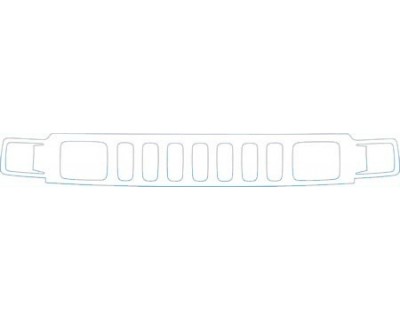 PAINT PROTECTION KIT - 2006 HUMMER H3 SUT GRILLE KIT - PRECUT PPF CLEAR BRA WRAP