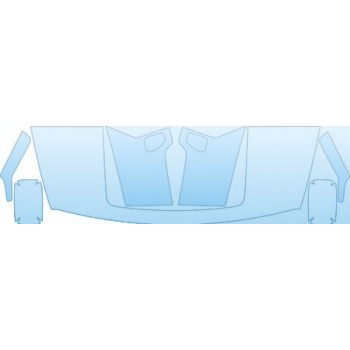 2009 HUMMER H3 SUT  Hood Fender Mirror Kit - PRECUT PPF CLEAR BRA WRAP