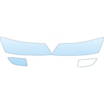 PAINT PROTECTION KIT - 2010 HYUNDAI SONATA LIMITED  HEADLIGHTS FOGLIGHTS KIT - PRECUT PPF CLEAR BRA WRAP