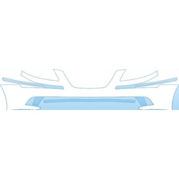 PAINT PROTECTION KIT - 2010 HYUNDAI SONATA LIMITED  BUMPER KIT - PRECUT PPF CLEAR BRA WRAP