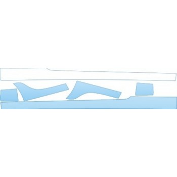 PAINT PROTECTION KIT - 2008 HYUNDAI TIBURON LIMITED ROCKERS KIT - PRECUT PPF CLEAR BRA WRAP