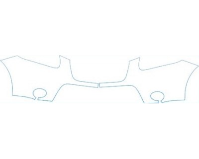 PAINT PROTECTION KIT - 2009 HYUNDAI SANTA FE SE BUMPER KIT - PRECUT PPF CLEAR BRA WRAP