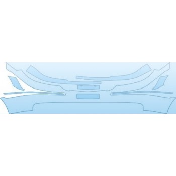 PAINT PROTECTION KIT - 2006 HYUNDAI AZERA LIMITED BUMPER(LIMITED) KIT - PRECUT PPF CLEAR BRA WRAP