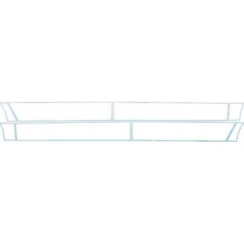 PAINT PROTECTION KIT - 2004 AUDI A8 LOWER PART OF DOORS FROM FRONT TO REAR WHEEL WELL. - PRECUT PPF CLEAR BRA WRAP