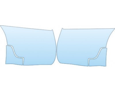 PAINT PROTECTION KIT - 2007 INFINITI G35 SEDAN SPORT SPLASH (MUD FLAPS) KIT - PRECUT PPF CLEAR BRA WRAP