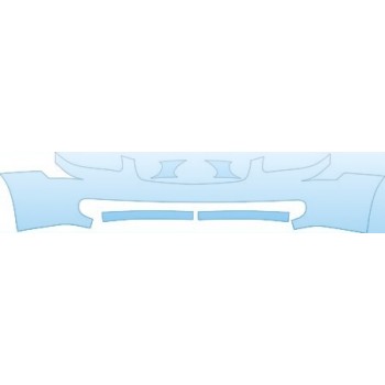 PAINT PROTECTION KIT - 2004 INFINITI Q45 BUMPER - PRECUT PPF CLEAR BRA WRAP