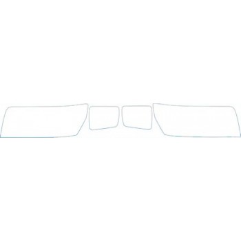 2004 INFINITI QX56  Headlights Kit - PRECUT PPF CLEAR BRA WRAP