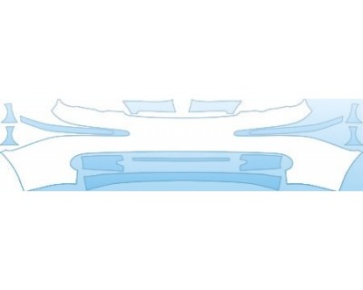 PAINT PROTECTION KIT - 2004 JAGUAR XJ8 BUMPER. KIT - PRECUT PPF CLEAR BRA WRAP