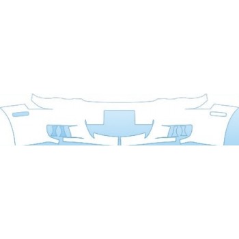 PAINT PROTECTION KIT - 2008 JAGUAR XJ XJR BUMPER WITH PLATE CUT OUT KIT - PRECUT PPF CLEAR BRA WRAP