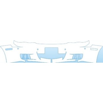 PAINT PROTECTION KIT - 2008 JAGUAR XJ XJ8 BUMPER WITH SENSORS AND PLATE CUT OUT KIT - PRECUT PPF CLEAR BRA WRAP