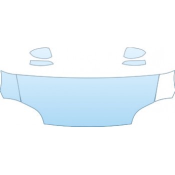 2008 JAGUAR XK COUPE  Hood Fender Mirror Kit - PRECUT PPF CLEAR BRA WRAP