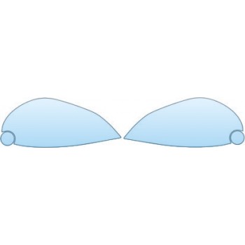 2008 JAGUAR XK CONVERTIBLE  Headlights Fog Lights Kit - PRECUT PPF CLEAR BRA WRAP