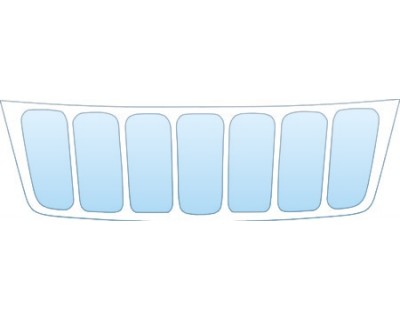 PAINT PROTECTION KIT - 2002 JEEP GRAND CHEROKEE LIMITED GRILLE KIT - PRECUT PPF CLEAR BRA WRAP