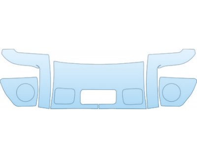 PAINT PROTECTION KIT - 2003 JEEP LIBERTY BUMPER KIT - PRECUT PPF CLEAR BRA WRAP