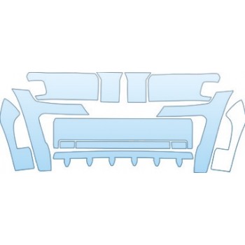 PAINT PROTECTION KIT - 2005 JEEP LIBERTY BASE BUMPER KIT - PRECUT PPF CLEAR BRA WRAP