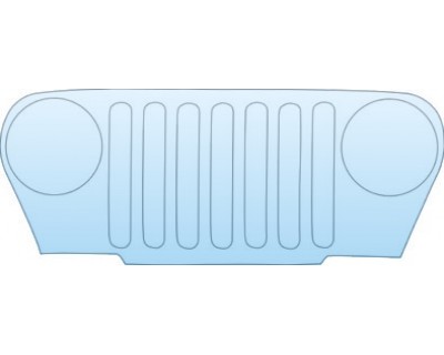 PAINT PROTECTION KIT - 2003 JEEP TJ GRILLE - PRECUT PPF CLEAR BRA WRAP