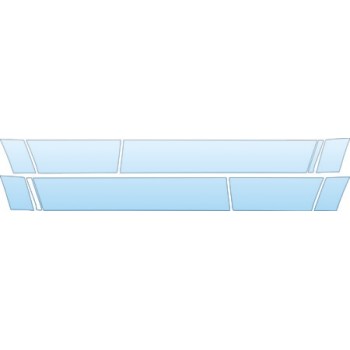 PAINT PROTECTION KIT - 2007 JEEP COMMANDER BASE DOORS KIT - PRECUT PPF CLEAR BRA WRAP