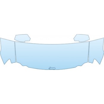 2007 JEEP GRAND CHEROKEE SRT8  Hood Fender Mirror Kit - PRECUT PPF CLEAR BRA WRAP