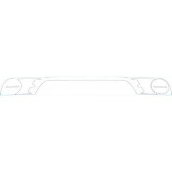 PAINT PROTECTION KIT - 2010 JEEP GRAND CHEROKEE SRT8  MIDDLE BUMPER KIT - PRECUT PPF CLEAR BRA WRAP