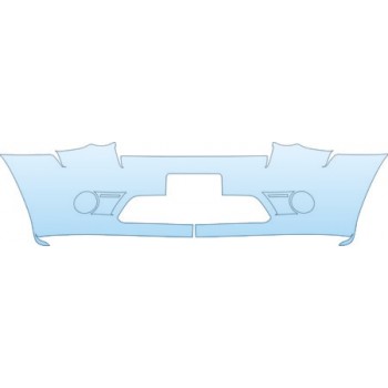 PAINT PROTECTION KIT - 2010 JEEP GRAND CHEROKEE SRT8  BUMPER WITH PLATE CUT OUT KIT - PRECUT PPF CLEAR BRA WRAP