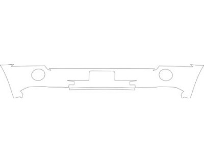 2010 JEEP PATRIOT SPORT  Bumper With Plate Cut Out Kit
