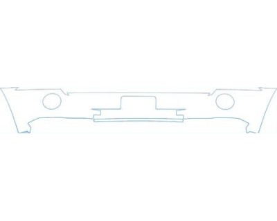 PAINT PROTECTION KIT - 2009 JEEP PATRIOT SPORT BUMPER WITH PLATE CUT OUT KIT - PRECUT PPF CLEAR BRA WRAP