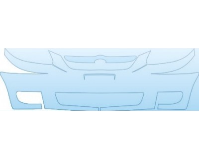 PAINT PROTECTION KIT - 2003 KIA RIO BUMPER GRILLE - PRECUT PPF CLEAR BRA WRAP