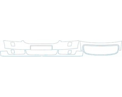 PAINT PROTECTION KIT - 2000 AUDI TT GRILL BUMPER AND AIR DAM KIT - PRECUT PPF CLEAR BRA WRAP