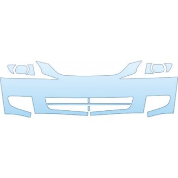 PAINT PROTECTION KIT - 2004 KIA RIO BUMPER KIT - PRECUT PPF CLEAR BRA WRAP