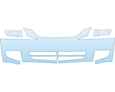 PAINT PROTECTION KIT - 2004 KIA RIO BUMPER KIT - PRECUT PPF CLEAR BRA WRAP