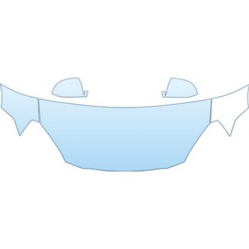 2009 KIA RIO BASE  Hood Fender Mirror Kit - PRECUT PPF CLEAR BRA WRAP