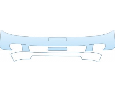 PAINT PROTECTION KIT - 2002 KIA SPECTRA GSX BUMPER GRILLE - PRECUT PPF CLEAR BRA WRAP