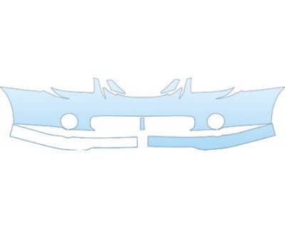 PAINT PROTECTION KIT - 2004 KIA SPECTRA 5 SPECTRA 5 BUMPER KIT - PRECUT PPF CLEAR BRA WRAP