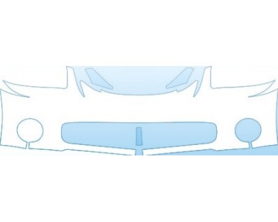 PAINT PROTECTION KIT - 2004 KIA SPECTRA EASY BUMPER (LESS COVERAGE) - PRECUT PPF CLEAR BRA WRAP