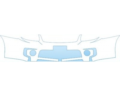 PAINT PROTECTION KIT - 2007 KIA SPECTRA 5 BUMPER WITH PLATE CUT OUT KIT - PRECUT PPF CLEAR BRA WRAP